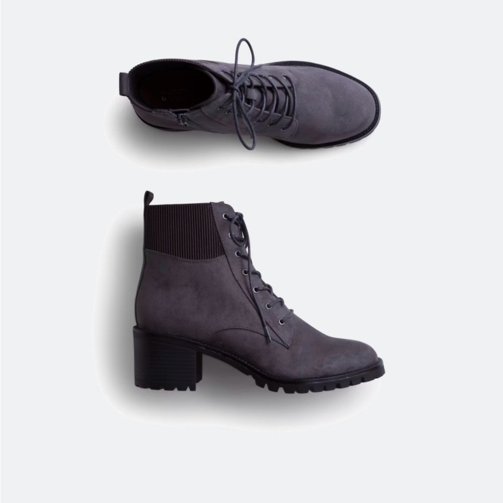 Grey Ankle Boots